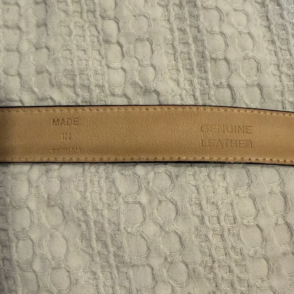 Talbots Brown Leather Belt Size S (B1)